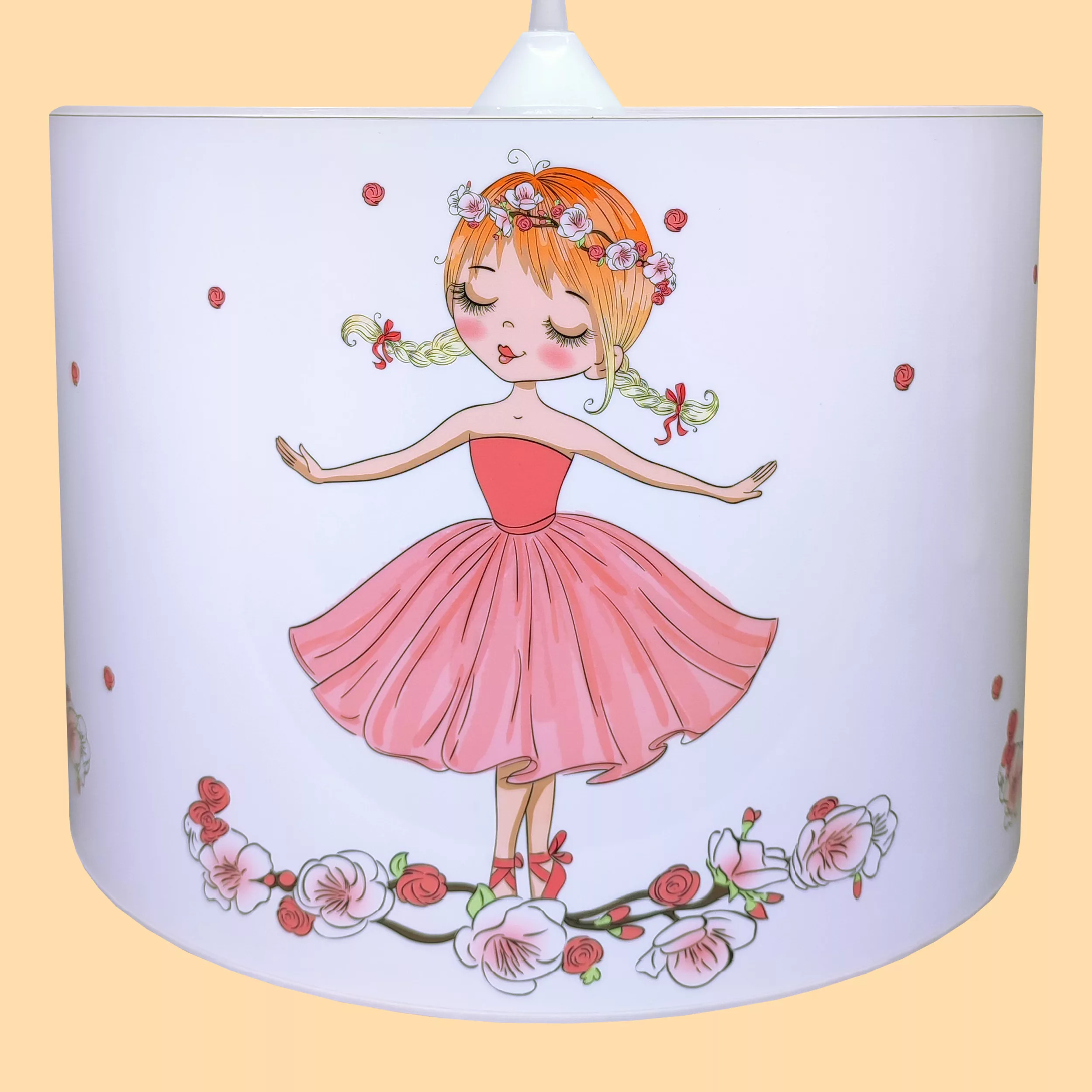 لوستر اتاق کودک مدل دختر و گل