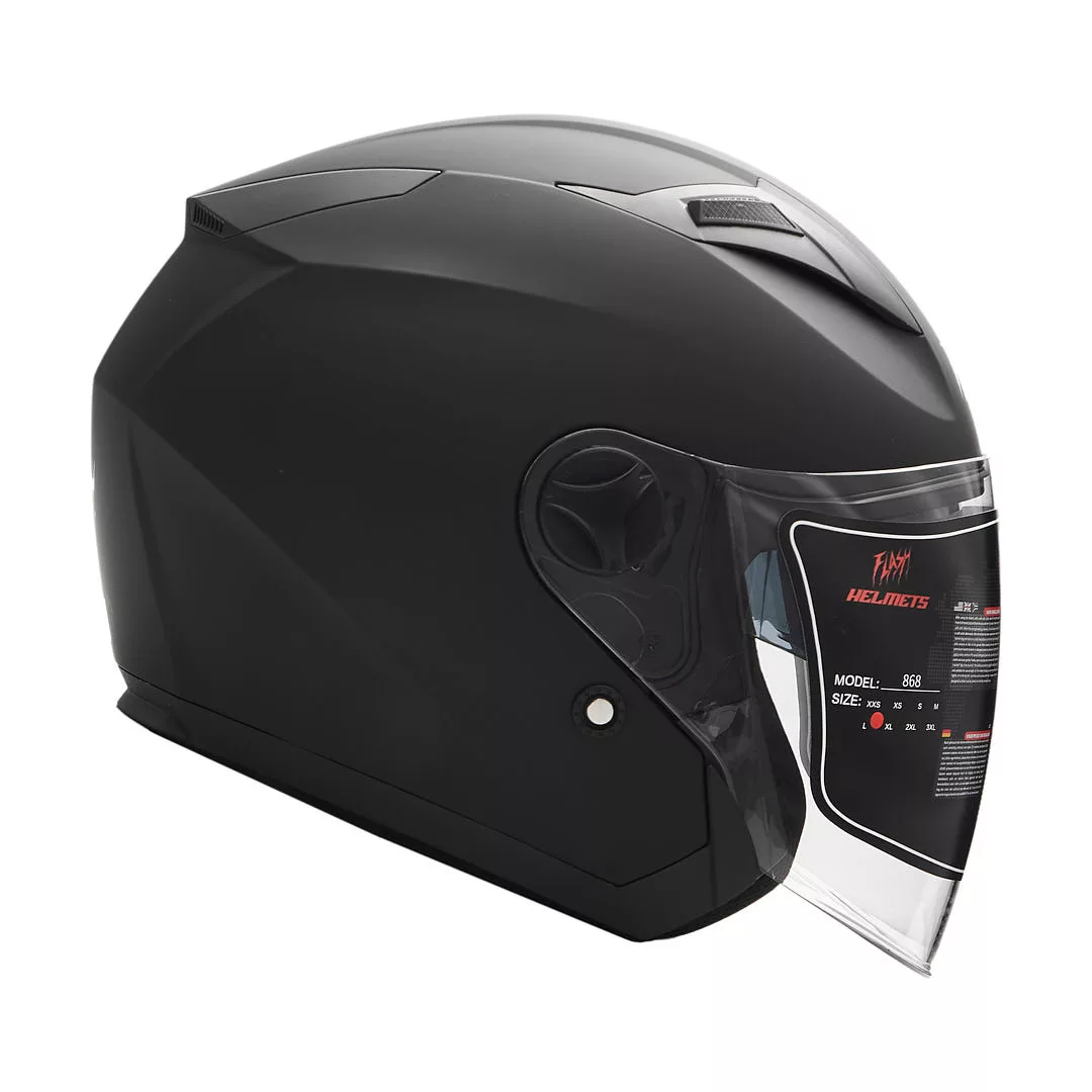 کلاه کاسکت بدون فک فلش مدل 868 matt black