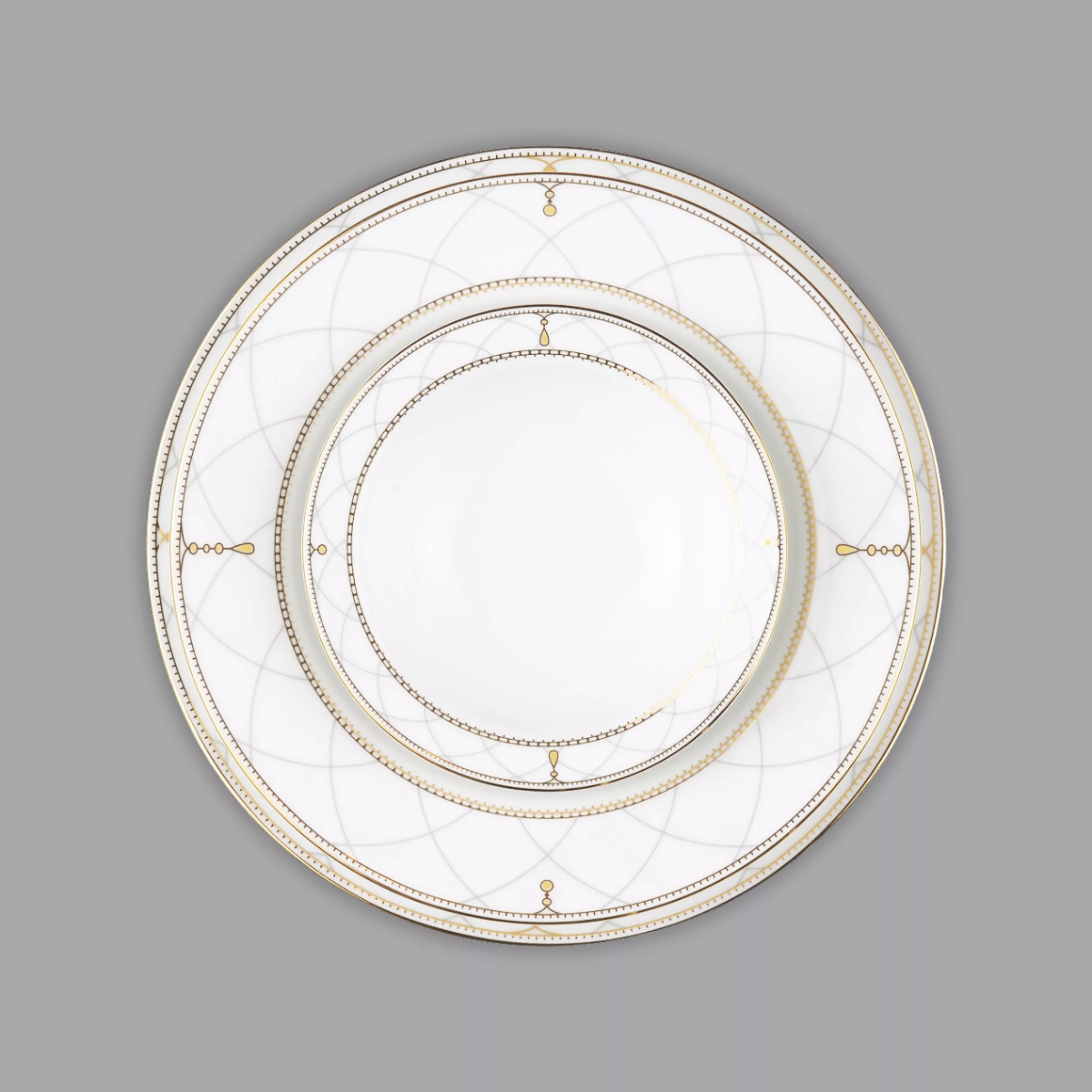 سرویس غذاخوری 28 پارچه 6 نفر چینی زرین ایران مدل رومانا سری ایتالیا اف درجه عالی