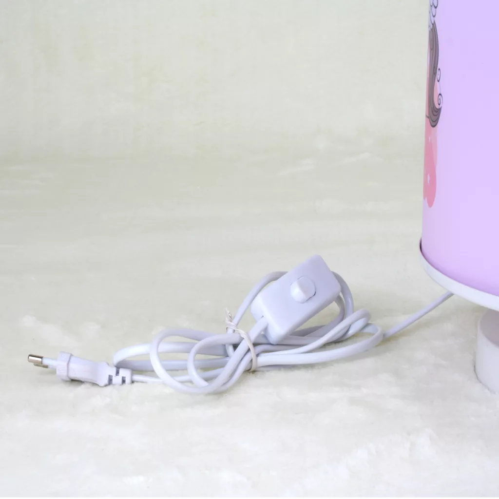 آباژور رومیزی کودک مدل دختر دامن پاپیونی