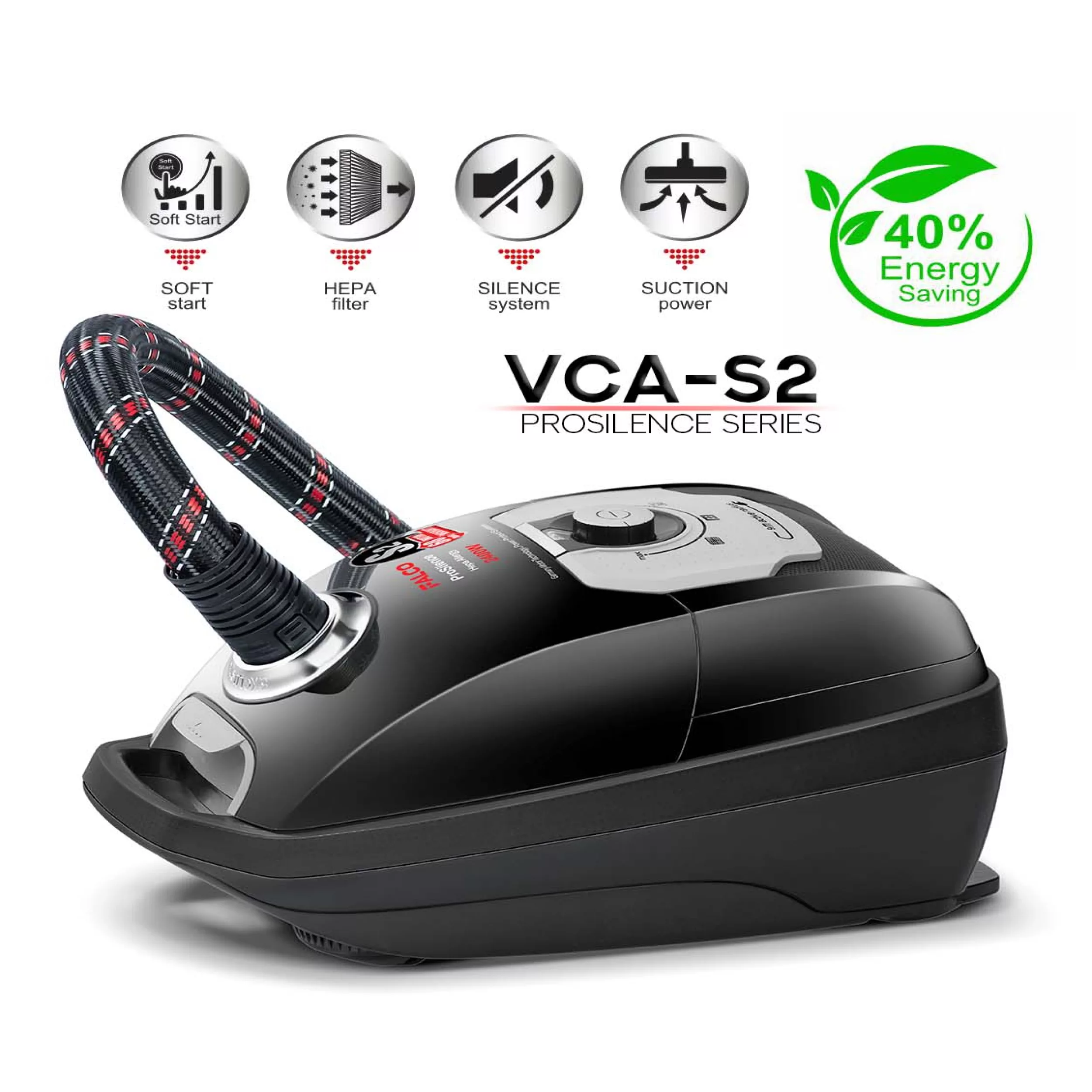 جاروبرقی 2400 وات فالکو هوم مدل VCA-S2