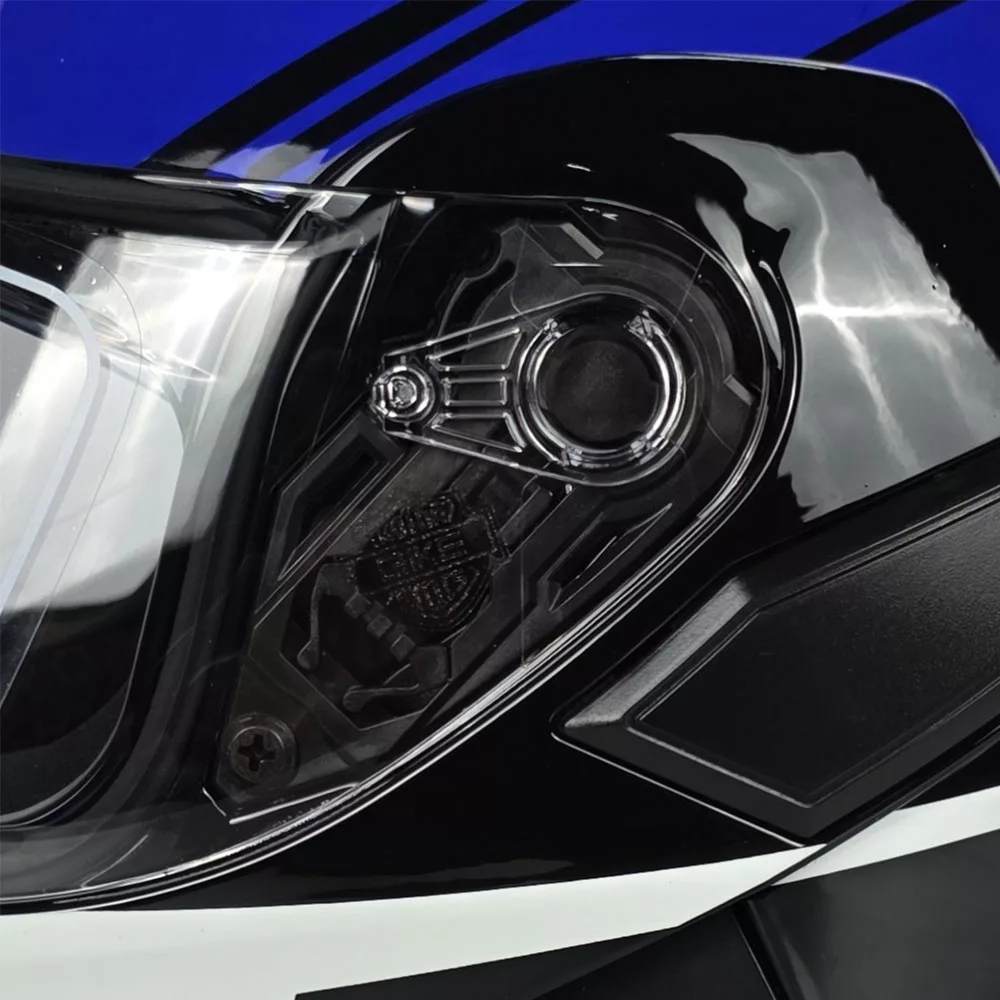 کلاه کاسکت فک متحرک کایک مدل 772 طرح Blue SER