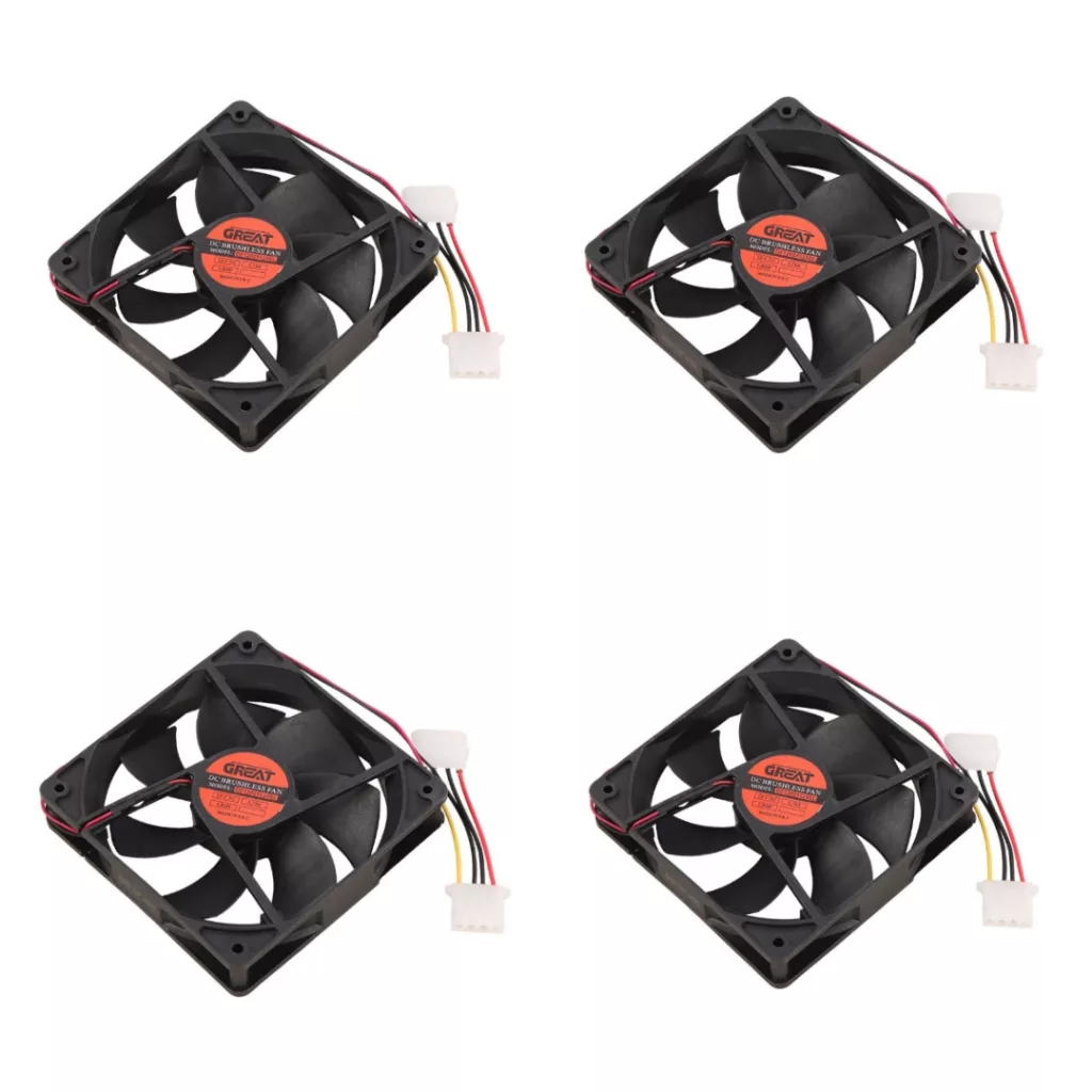 فن کیس گریت مدل 12CM12V بسته چهارعددی