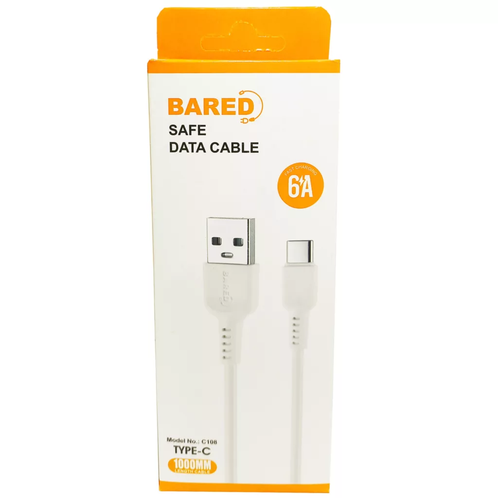 کابل تبدیل USB به usb-C بارد مدل FAST C108 طول 1 متر