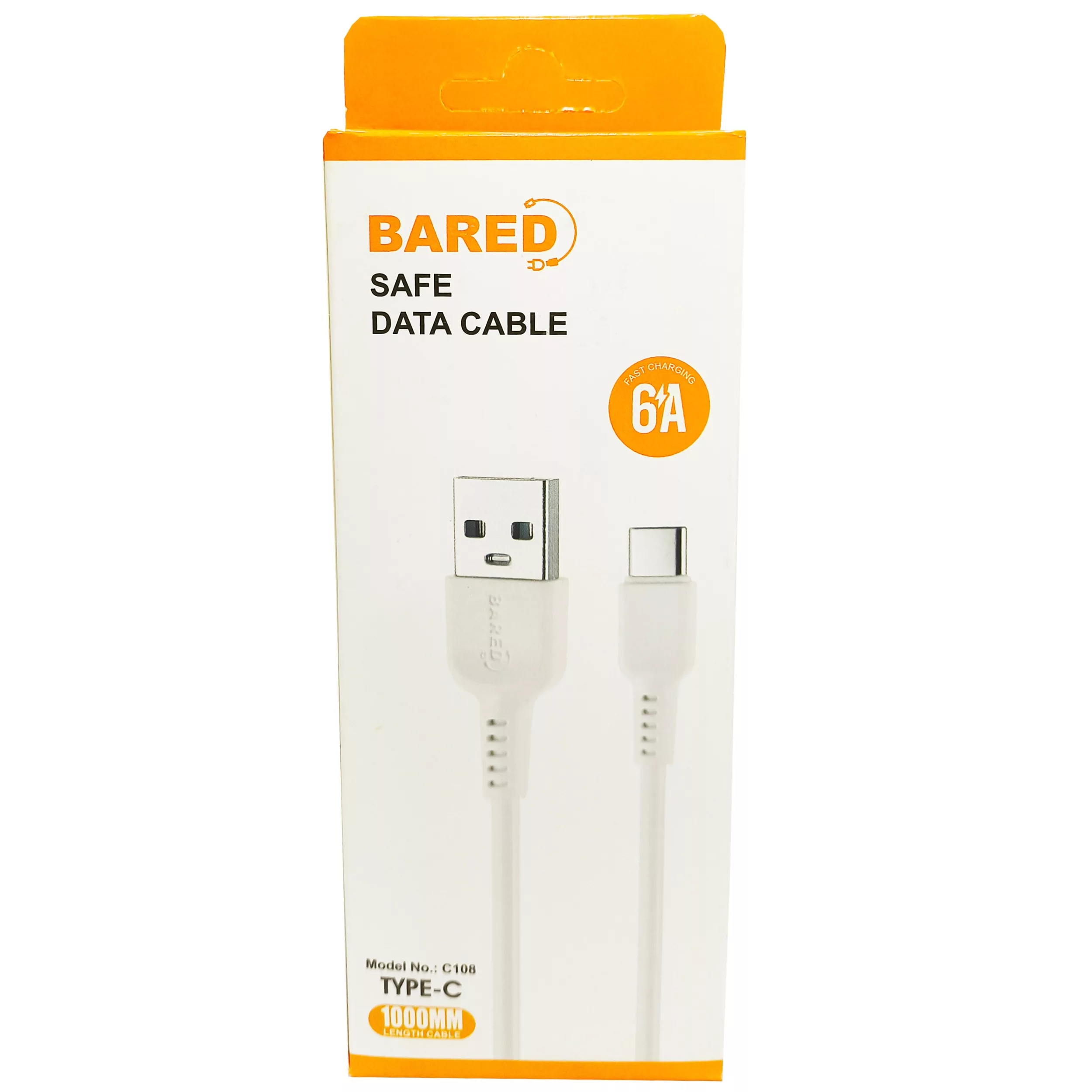 کابل تبدیل USB به usb-C بارد مدل FAST C108 طول 1 متر