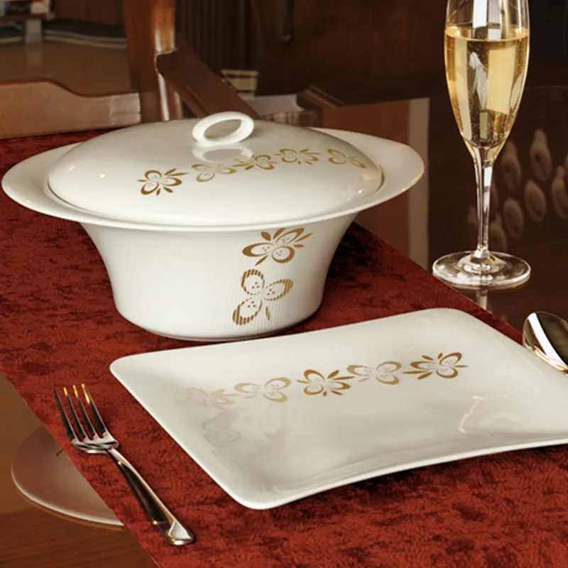 سرویس 90 پارچه چینی زرین سری وینچی مدل پریماورا درجه عالی