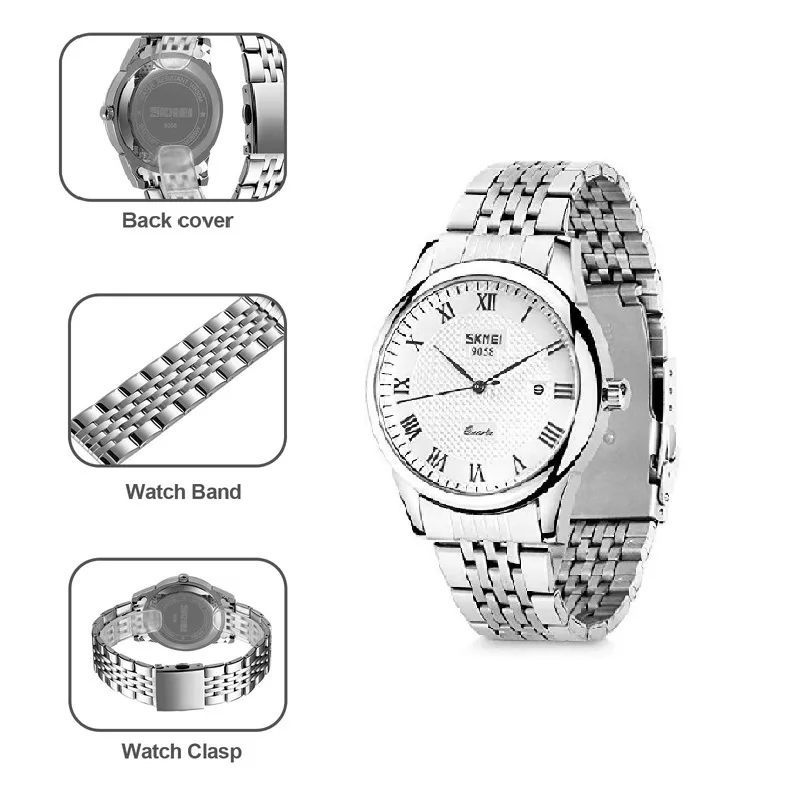 ساعت مچی عقربه ای زنانه اسکمی مدل 9058