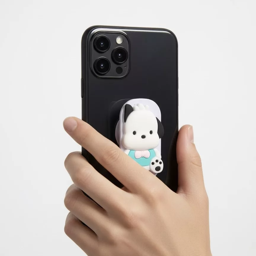 پایه نگهدارنده گوشی موبایل پاپ سوکت مدل سیلیکونی فانتزی طرح پوچاکو