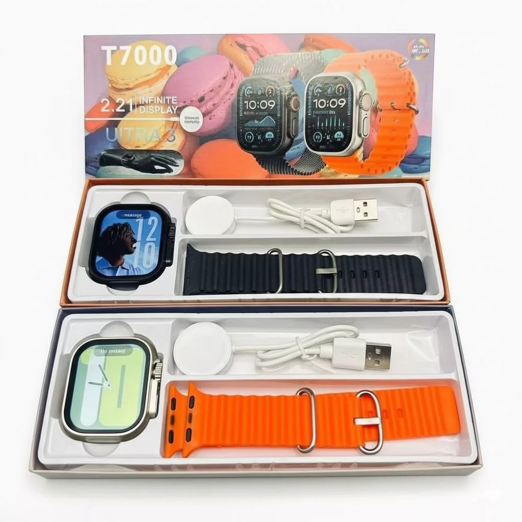 ساعت هوشمند ۴۹ میلی متری ULTRA3 مدل T7000 به همراه بند سیلیکونی