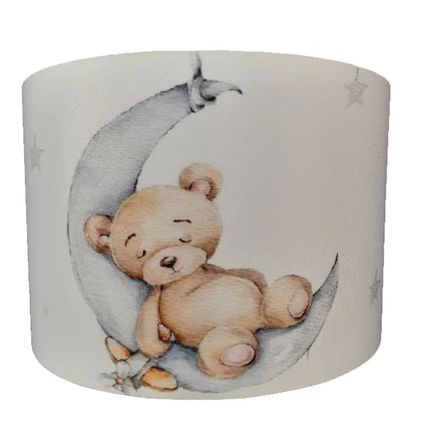 لوستر و آباژور کودک مدل خرس کد 40225 به همراه چراغ خواب و ساعت مجموعه 4 عددی