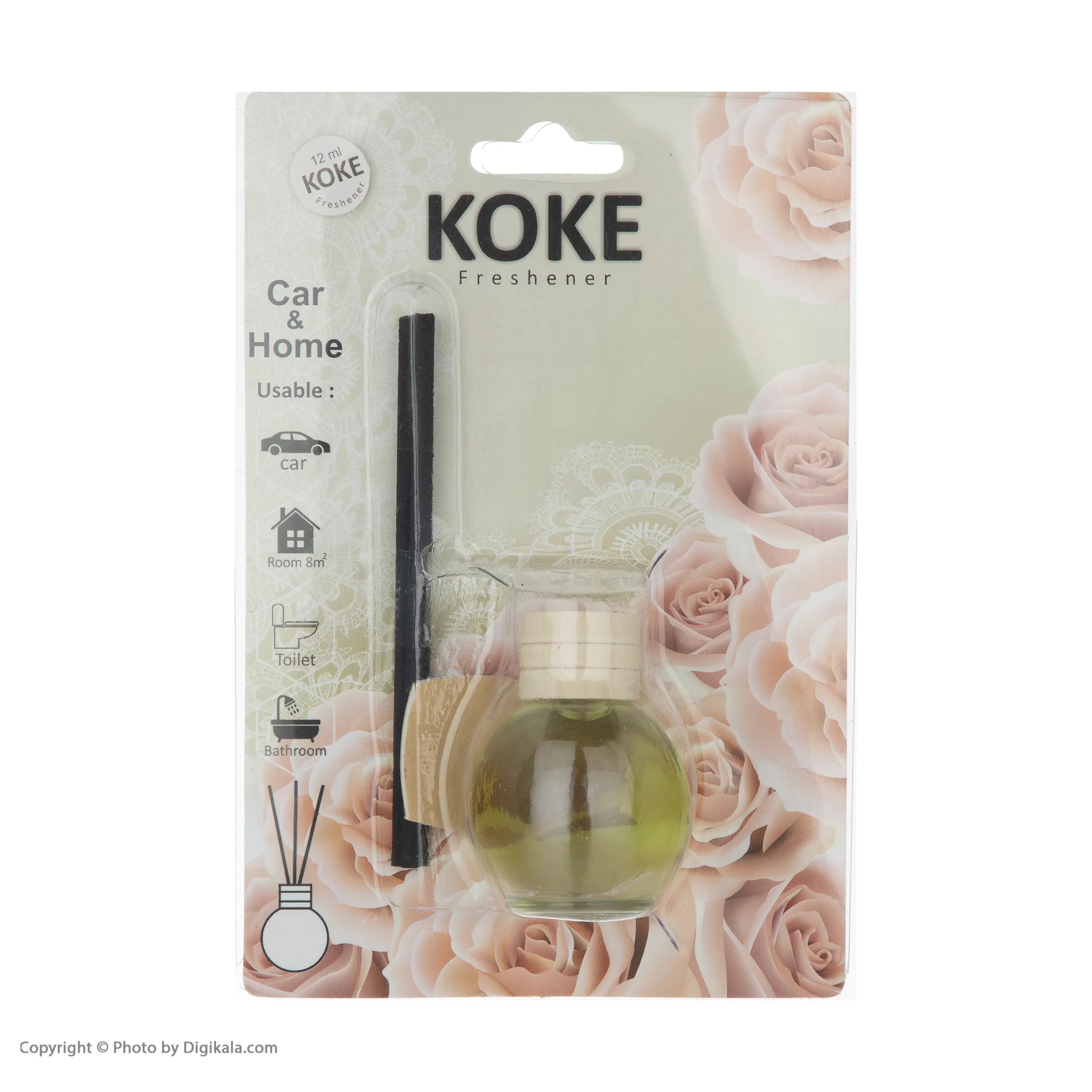 خوشبوکننده خودرو کوکه مدل جنگل حجم 12 میلی لیتر