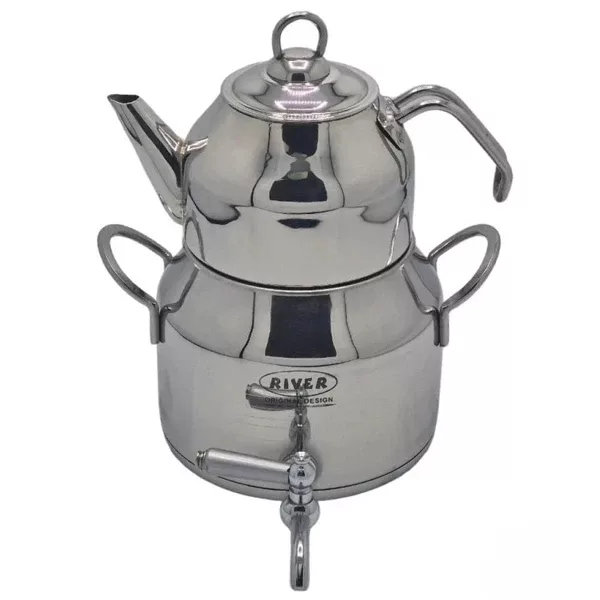 ست کتری و قوری ریور گنجایش کتری 3 لیتر گنجایش قوری 1 لیتر کد RM080