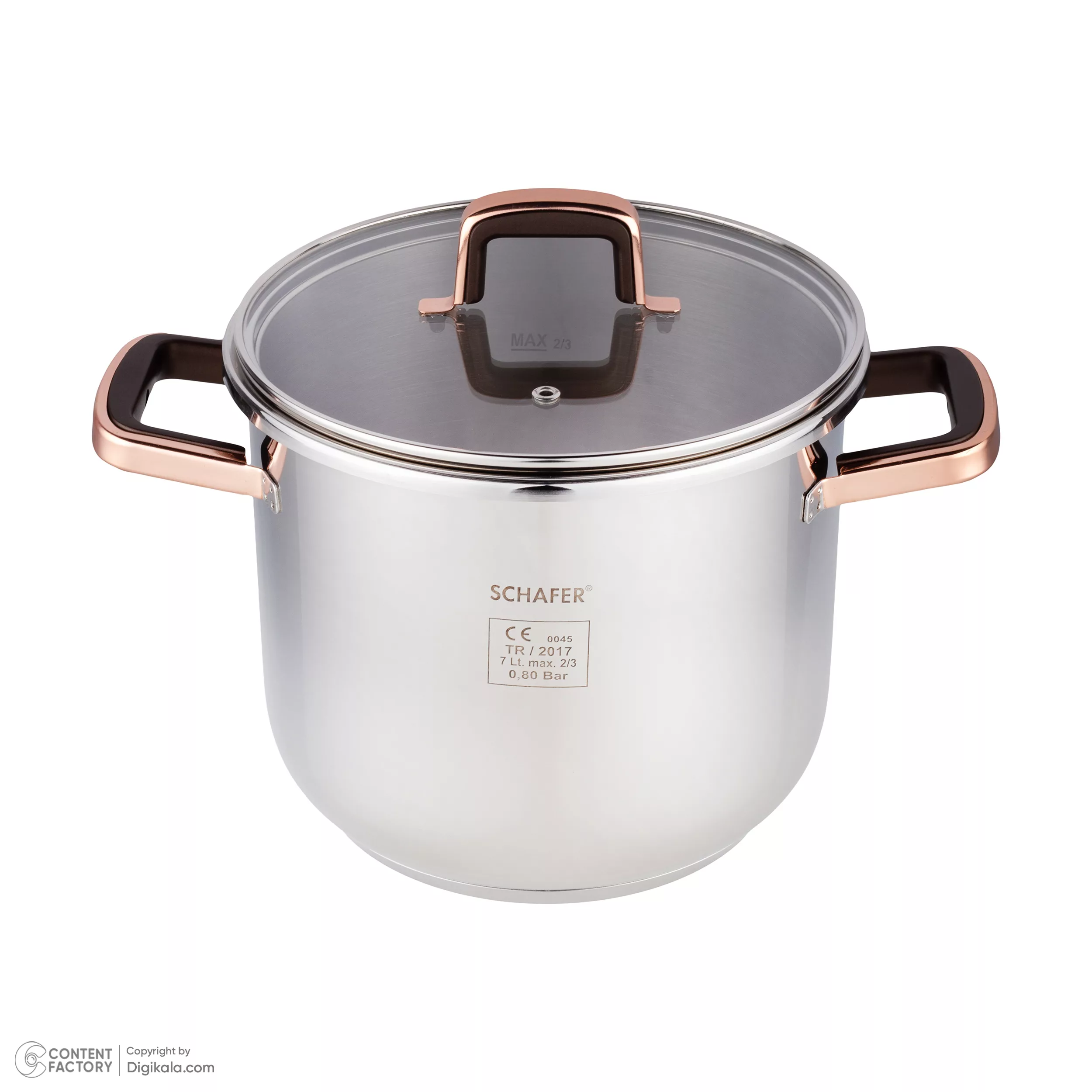 سرویس پخت و پز 18 پارچه شفر مدل compact bronz