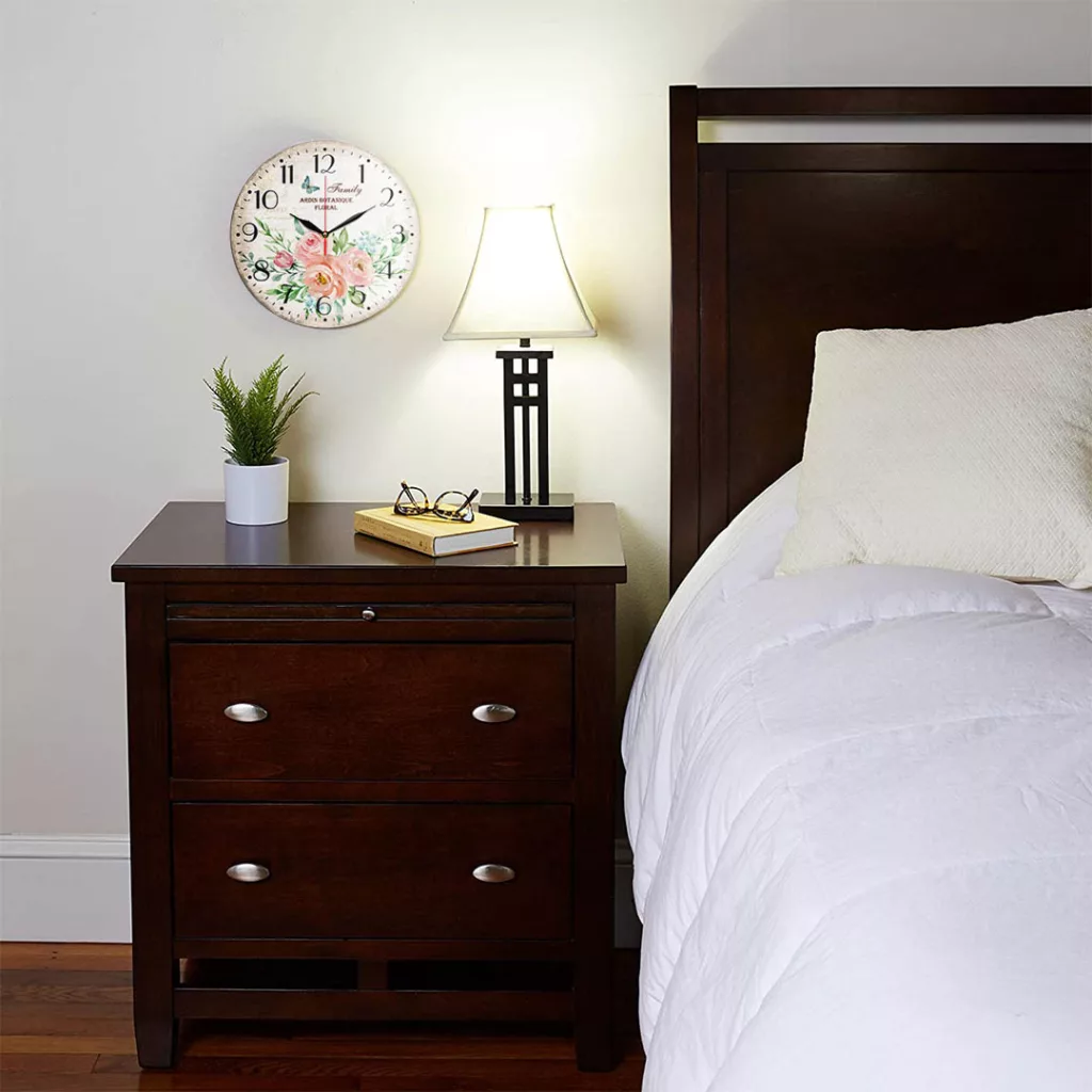 ساعت دیواری طرح گل رز و پروانه کد 1208