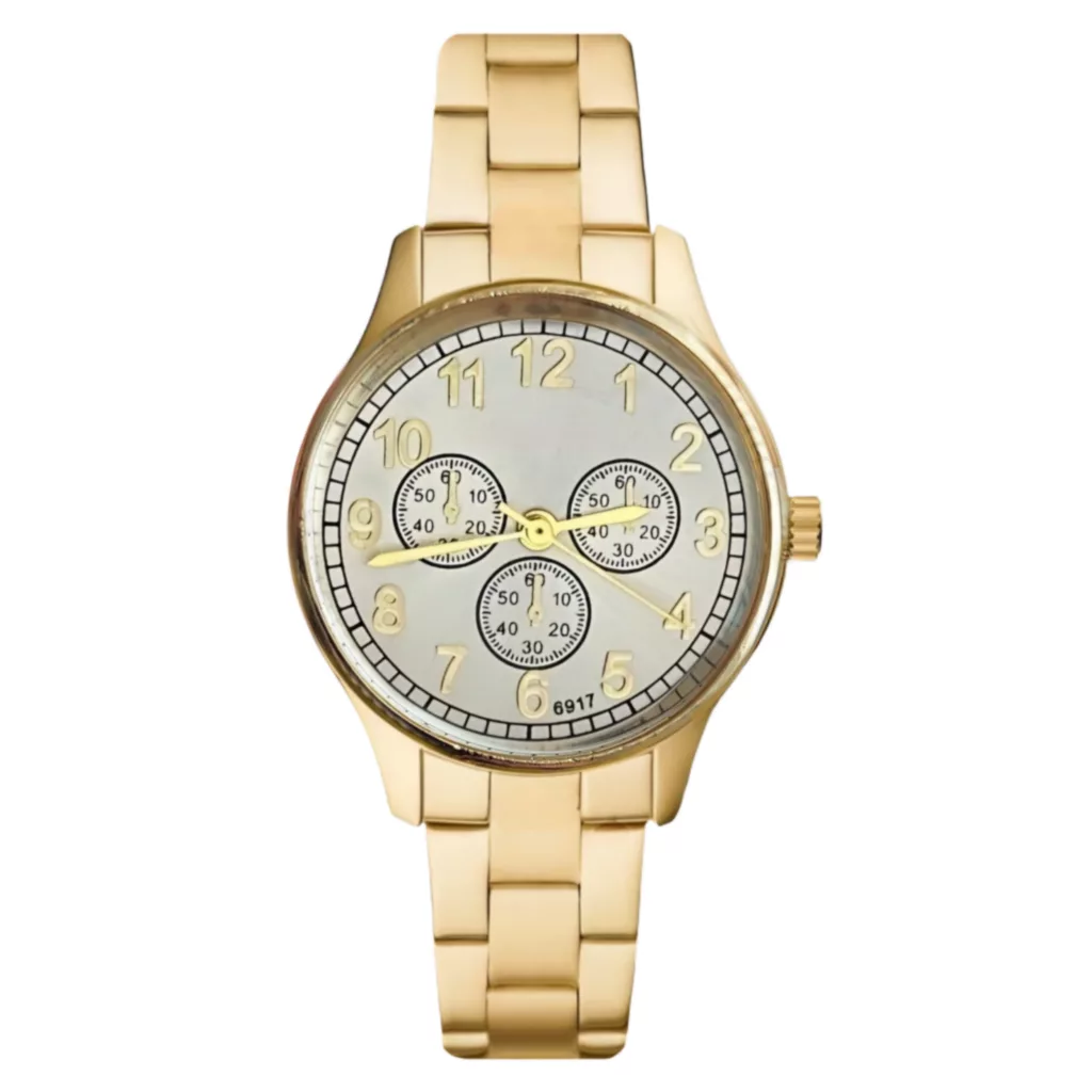 ساعت مچی عقربه‌ای کوارتز زنانه مدل کلاسیک لوکس تک موتوره بند دستبندی کد ۱