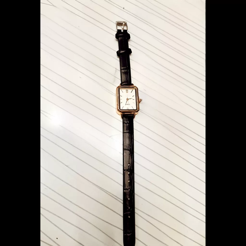 ساعت مچی عقربه‌ای کوارتز زنانه مدل کلاسیک لوکس بند چرم کد T1