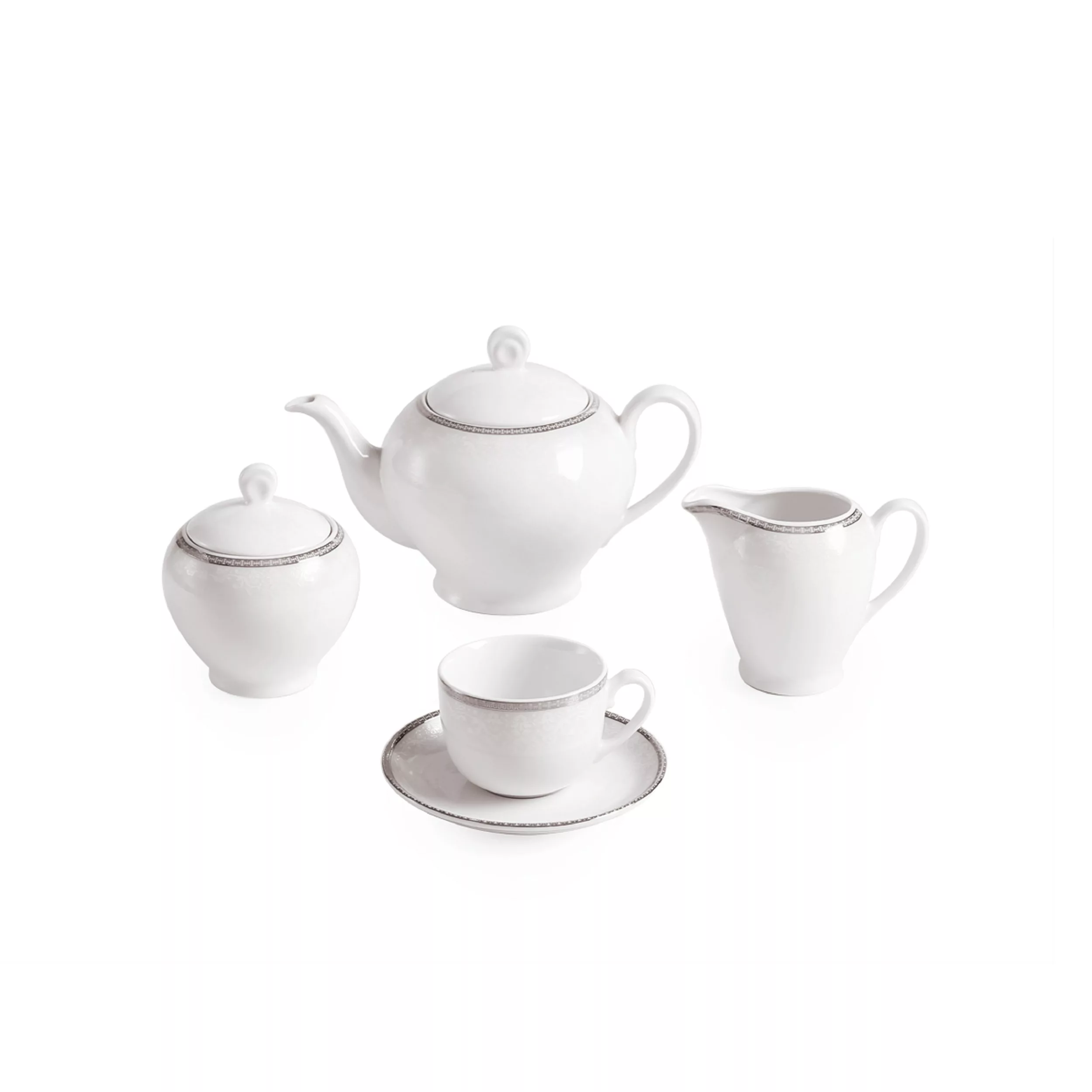 سرویس غذاخوری 102 پارچه چینی زرین ایران مدل ایتالیا اف ریوا درجه عالی