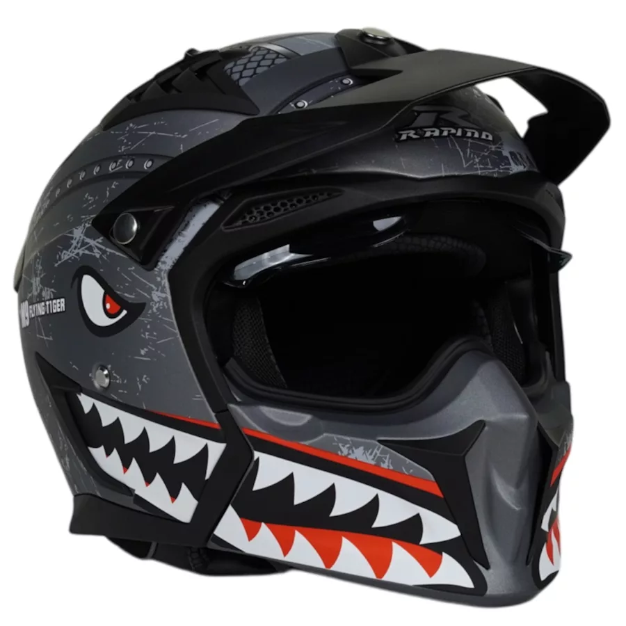 کلاه کاسکت فک جداشونده راپیدو مدل 890+ shark