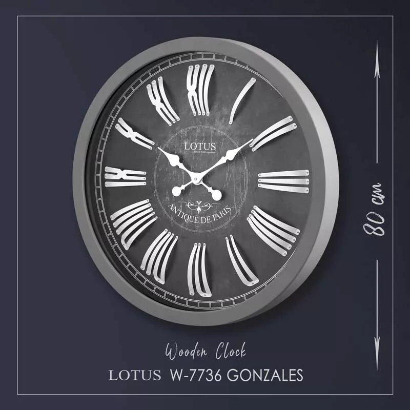 ساعت دیواری لوتوس مدل 7736 گونزالس