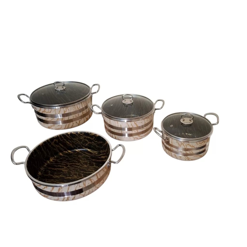 سرویس قابلمه و تابه 7 پارچه آوا فرجام مدل مارلین