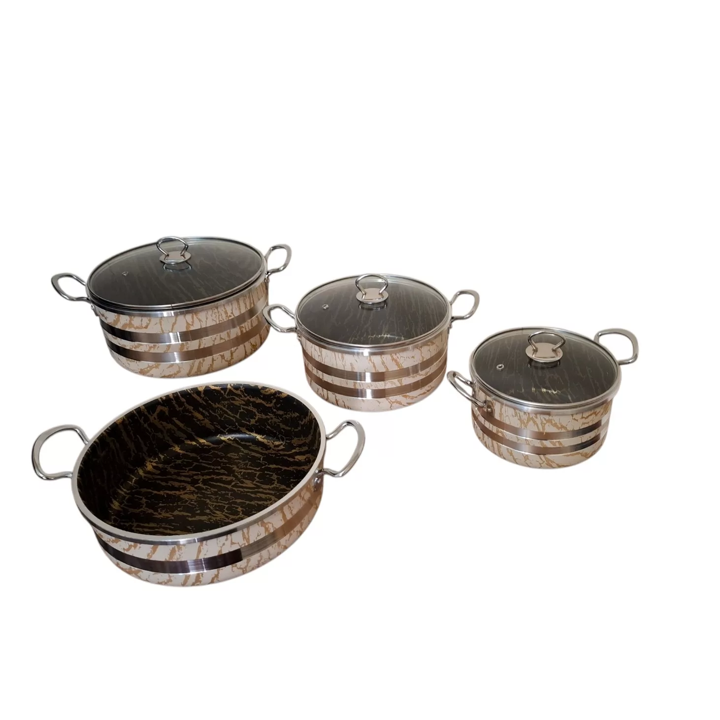 سرویس قابلمه و تابه 7 پارچه آوا فرجام مدل مارلین