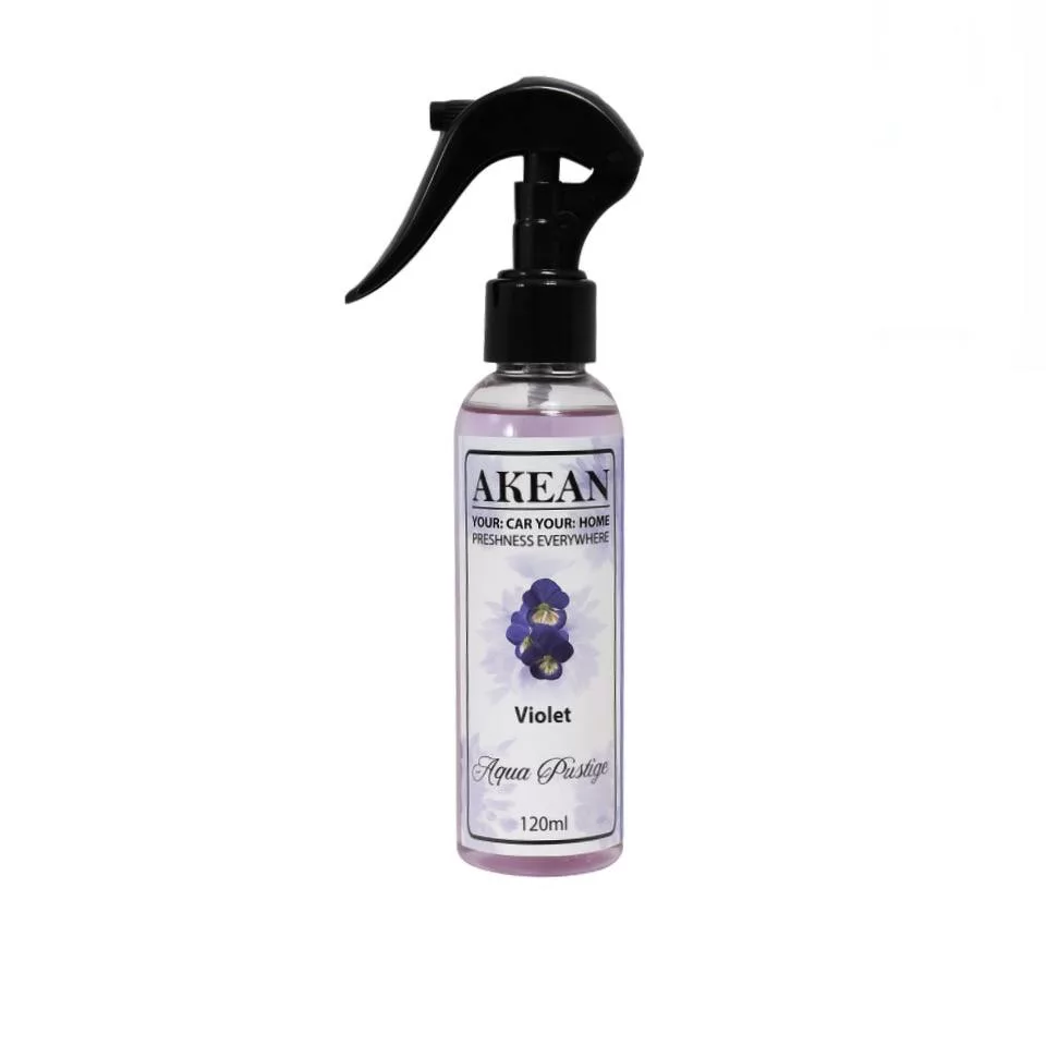 اسپری خوشبوکننده خودرو مدل 4413 آکیان با رایحه یاس بنفش حجم 120 میلی لیتر