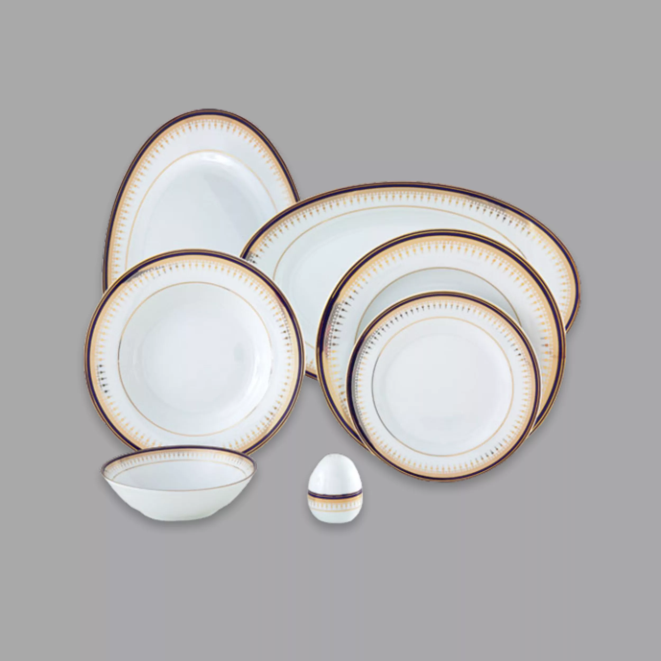 سرویس غذاخوری 28 پارچه 6 نفر چینی زرین ایران مدل خاطره