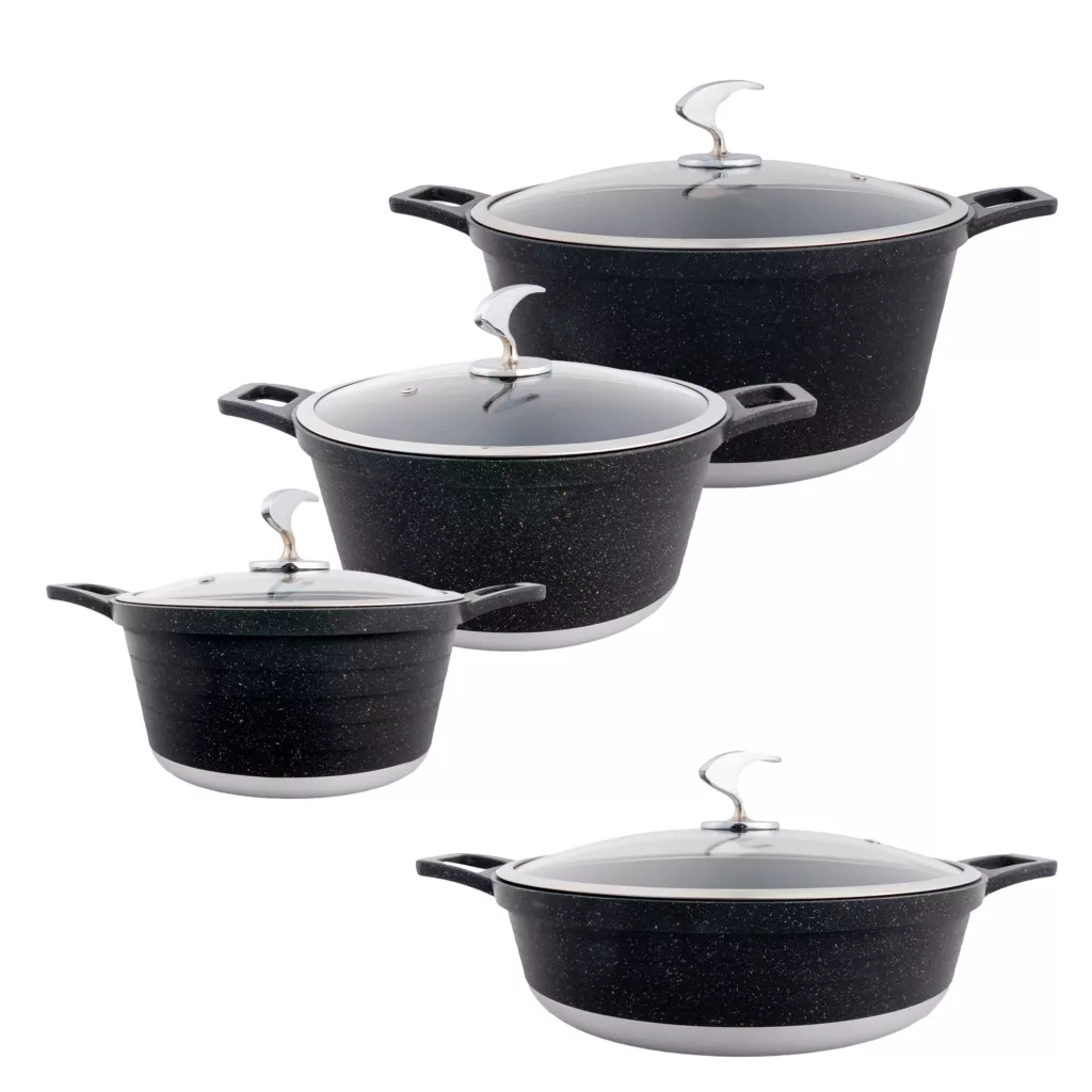 سرویس قابلمه گرانیتی 8 پارچه نیو لایف مدل AFRA-6309