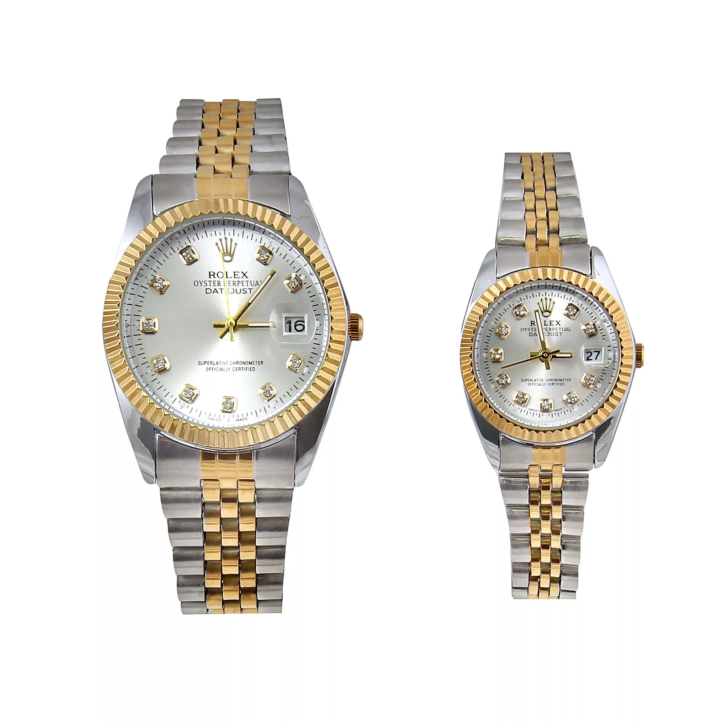 ست ساعت مچی عقربه ای زنانه و مردانه بازرگانی میلادی کد WHW_256