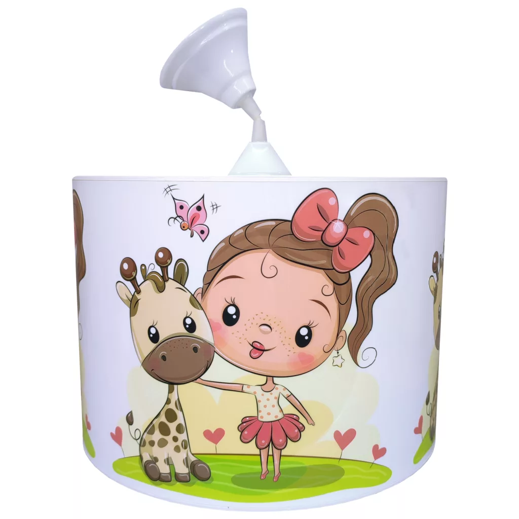 لوستر کودک مدل دختر و زرافه