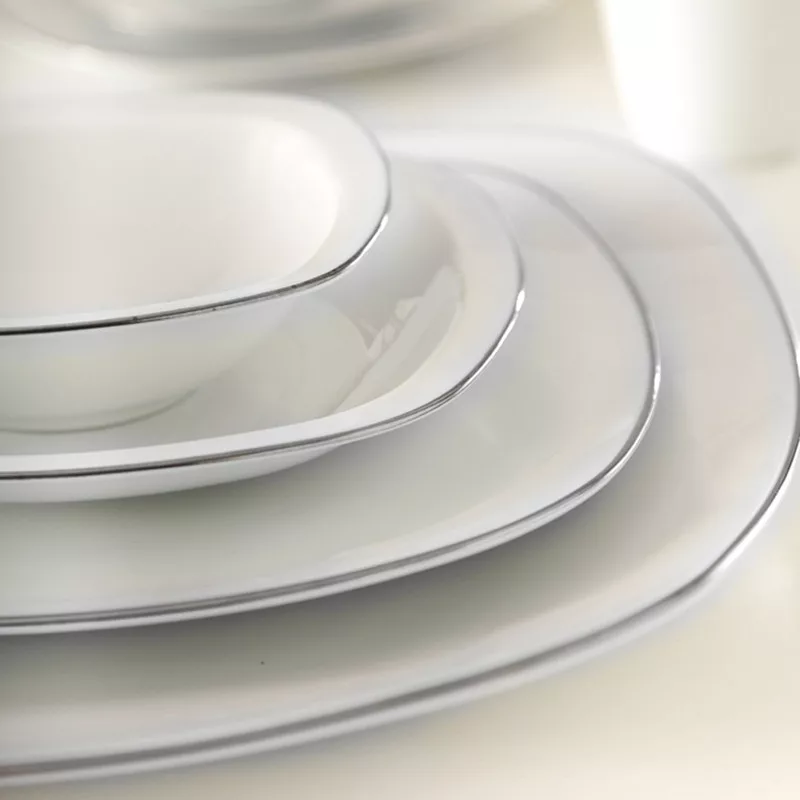 سرویس غذاخوری 98 پارچه چینی زرین ایران مدل سری کواترو سمن درجه عالی