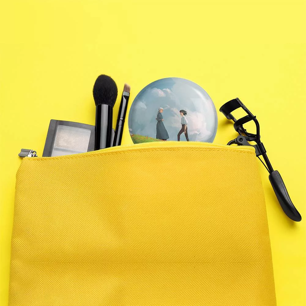 آینه جیبی خندالو مدل سوفی و هاول انیمه قلعه متحرک هاول  کد 12884