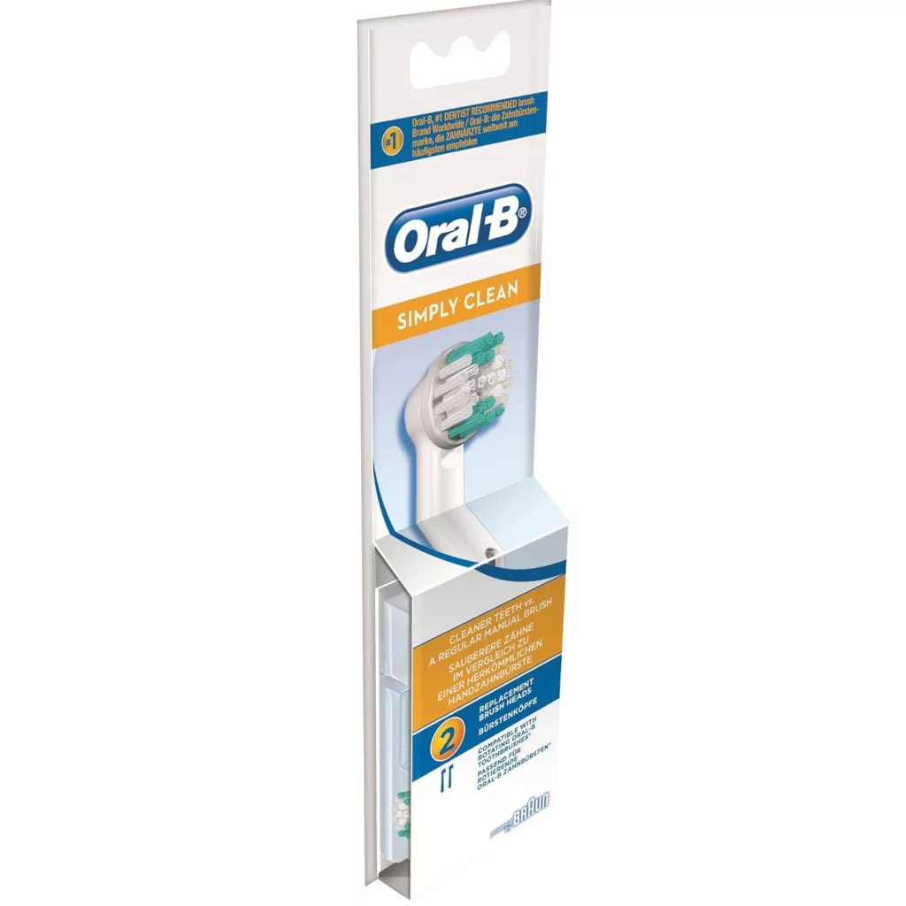 سری یدک مسواک برقی اورال-بی مدل SIMPLY CLEAN بسته دو عددی