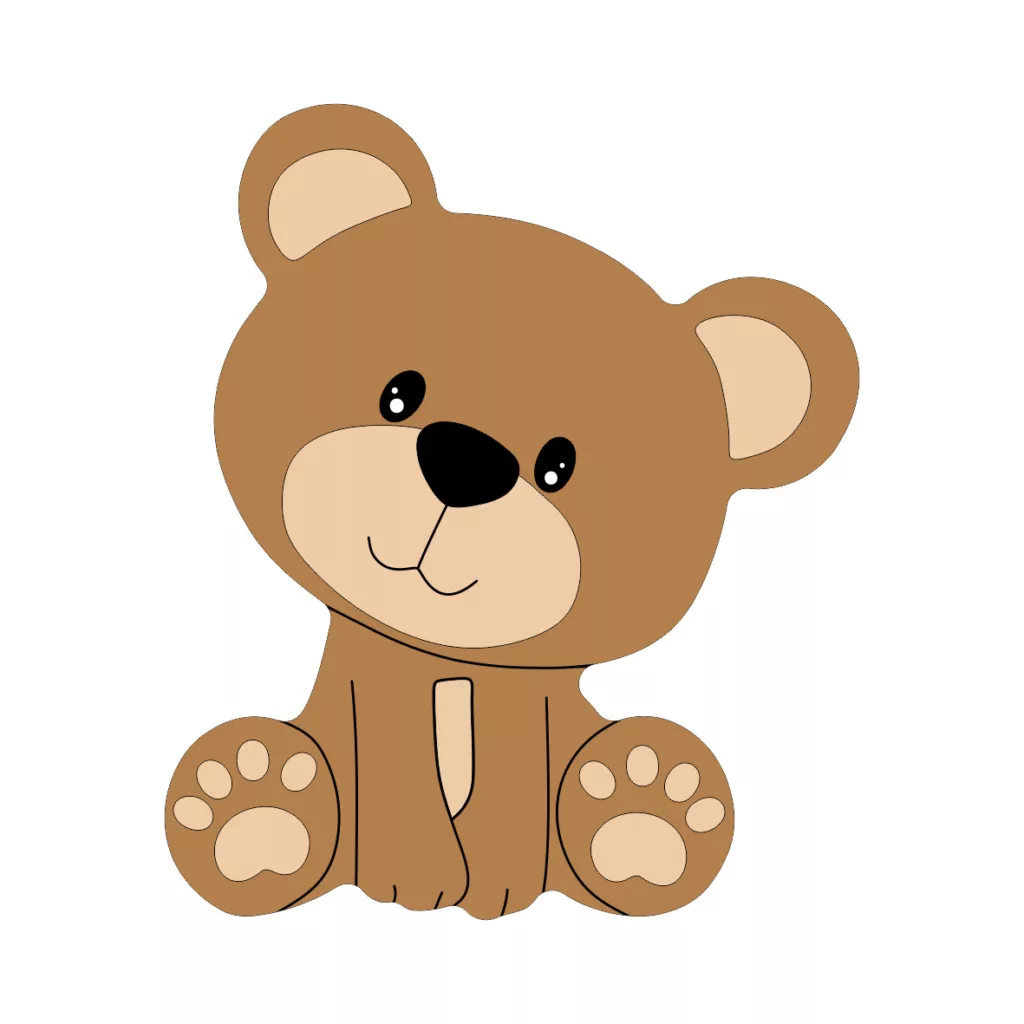 چراغ خواب اتاق کودک مدل خرس LU101