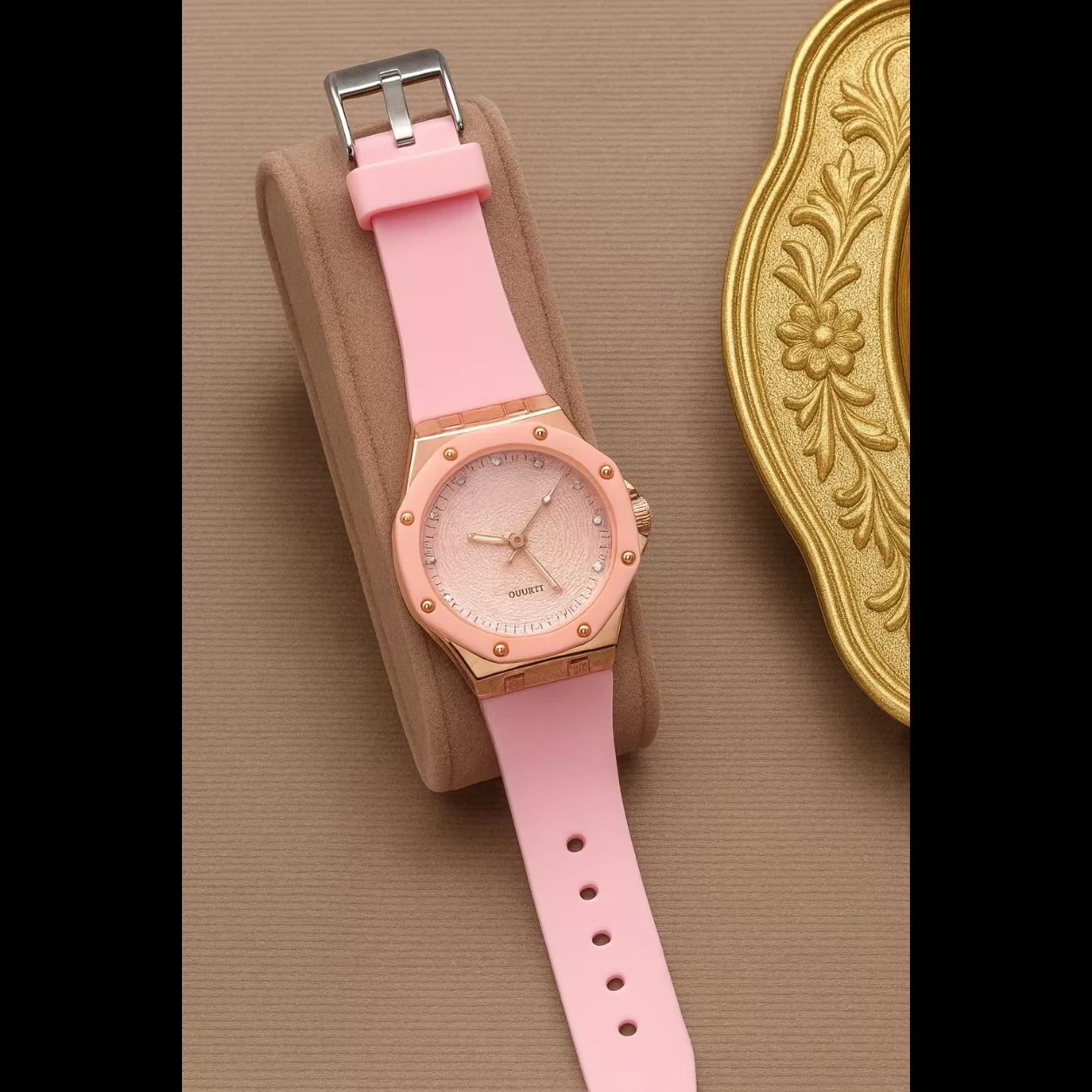 ساعت مچی عقربه‌ای کوارتز زنانه مدل لوکس اسپرت بند پیو ضد حساسیت کد M3