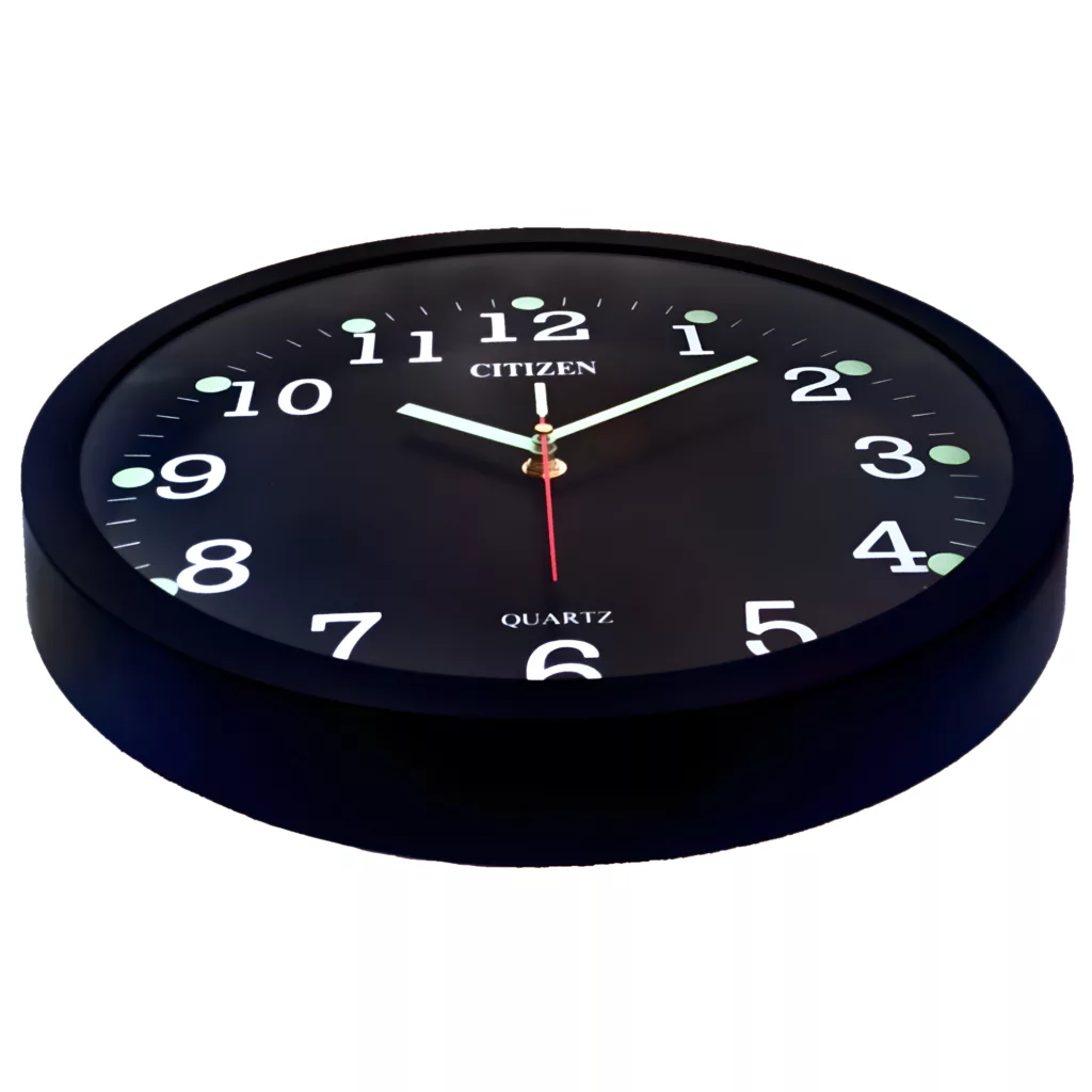 ساعت دیواری کوارتز سیتی زن مدل سوپر شب تاب