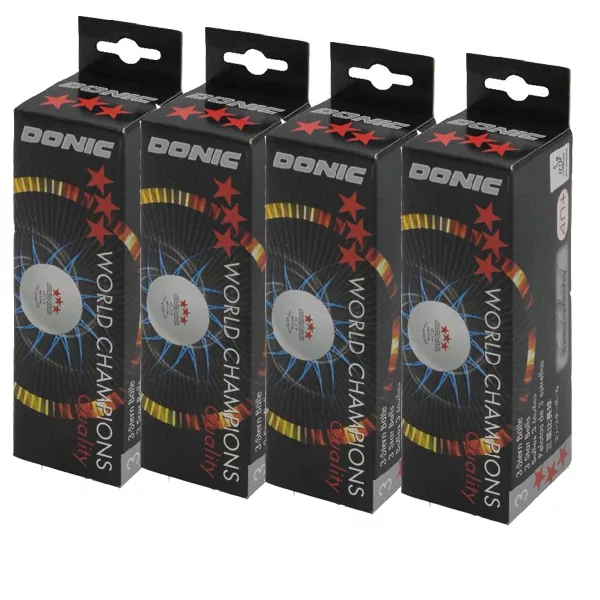 توپ پینگ پنگ دونیک مدل 3 ستاره بسته 12 عددی