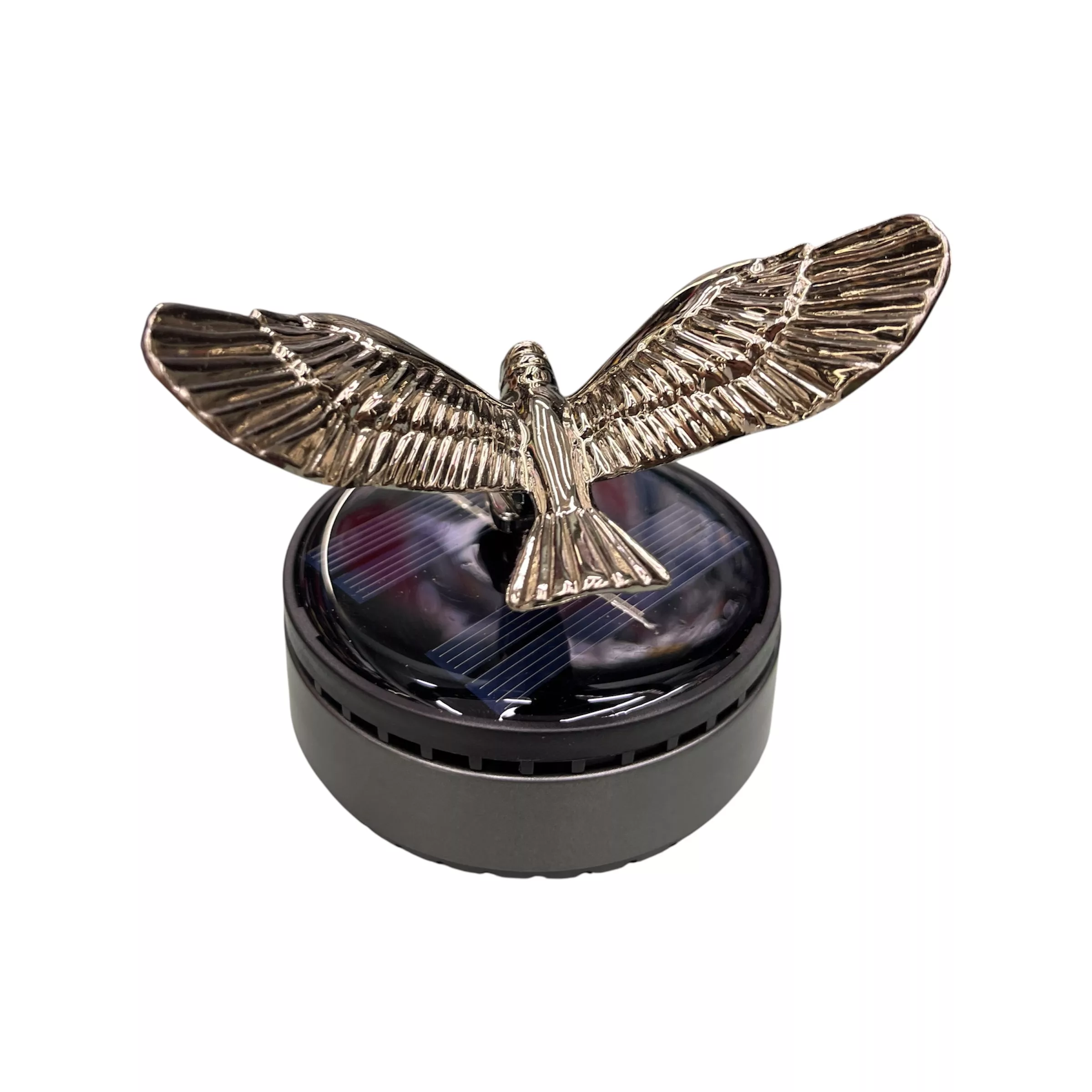 خوشبوکننده  رو داشبوردی خودرو مدل سولار خورشیدی چرخشی طرح پرنده کد BLK