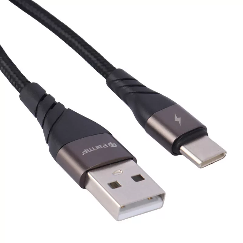 کابل تبدیل USB به USB-C پارمپ مدل Efficiency Speed طول 0.3 متر