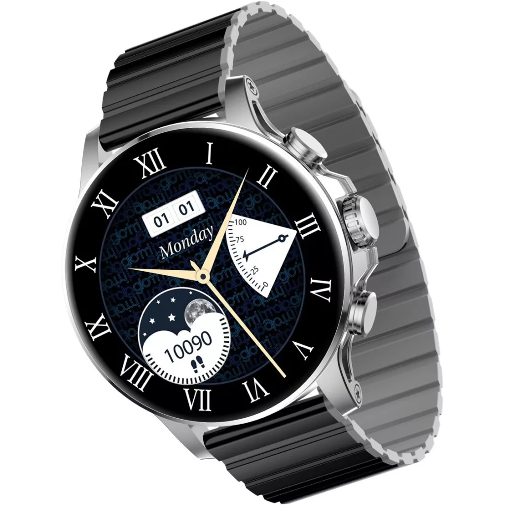 ساعت هوشمند گلوریمی مدل M2 MAX LTD دارای قابلیت های کنترل موسیقی (Music Player)، قابلیت مکالمه از طریق بلوتوث، قابلیت تغییر طرح ساعت یا تم، صفحه همیشه روشن (Always-on Display) بند سیلیکون