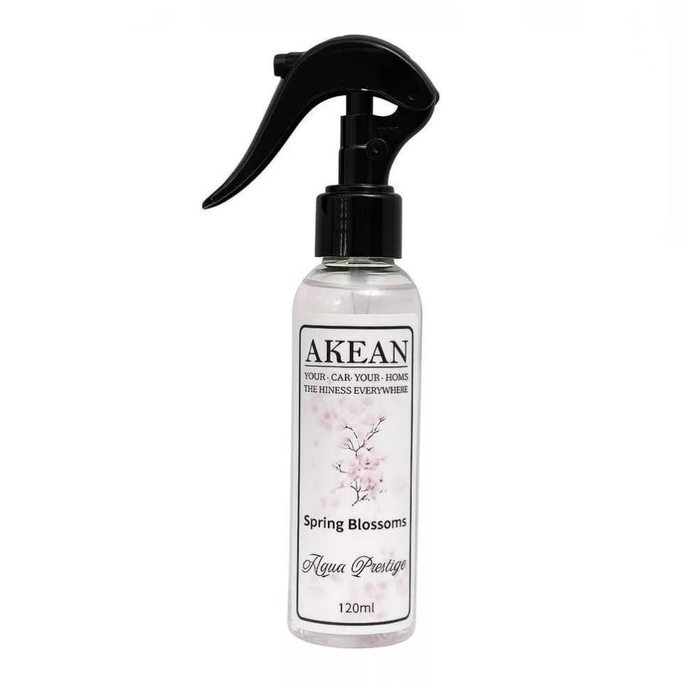 اسپری خوشبوکننده خودرو آکیان مدل 4277 با رایحه گل های بهاری حجم 120 میلی لیتر