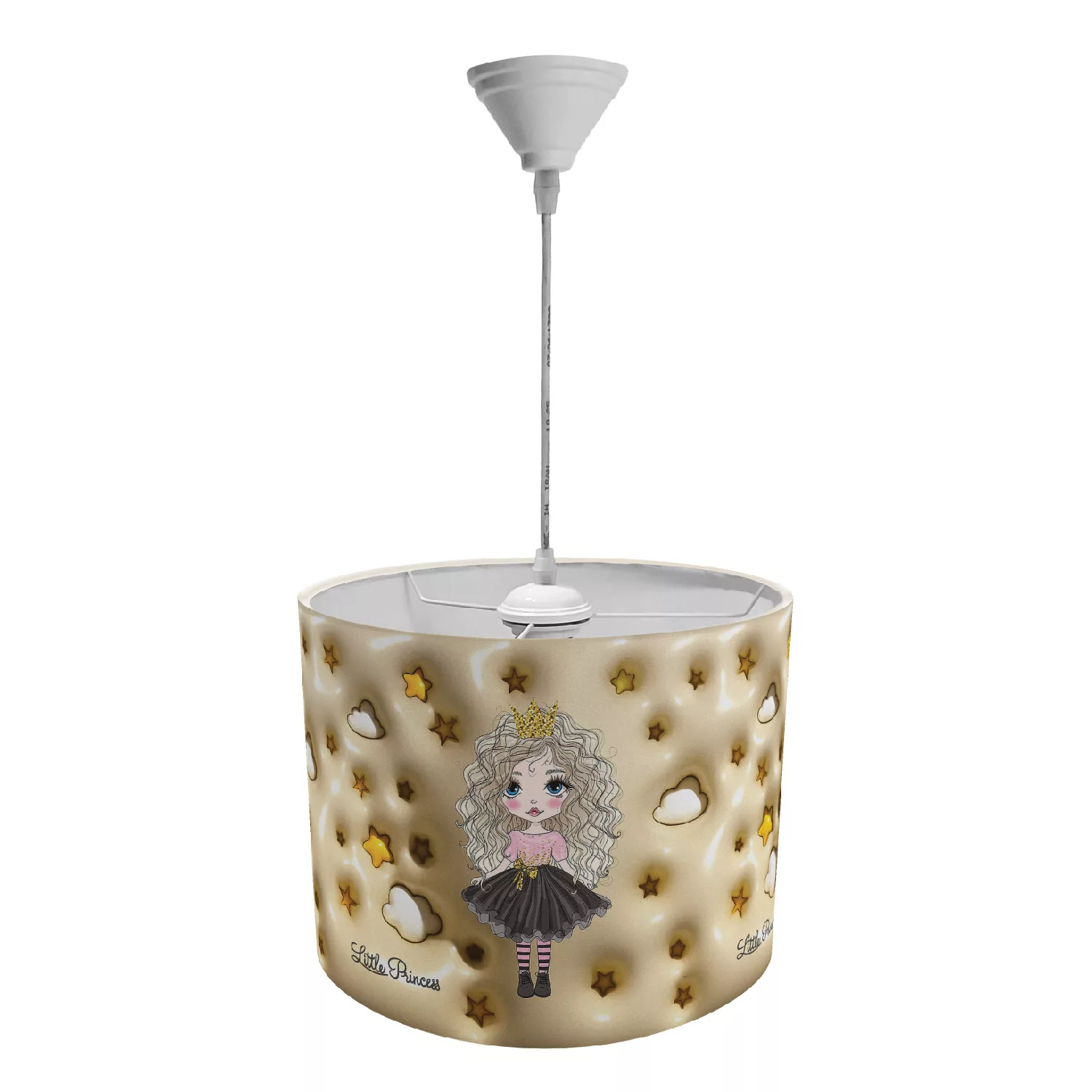 لوستر کودک طرح دختر موفرفری مدل LBR-PD-006 لوستر کودک طرح دختر موفرفری مدل LBR-PD-006