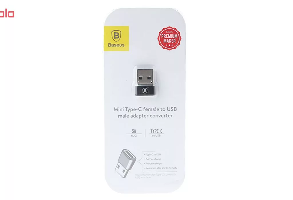 مبدل USB-C به USB باسئوس مدل CAAOTG-01