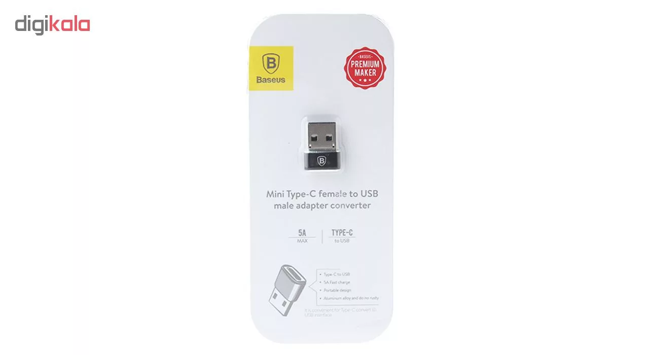 مبدل USB-C به USB باسئوس مدل CAAOTG-01