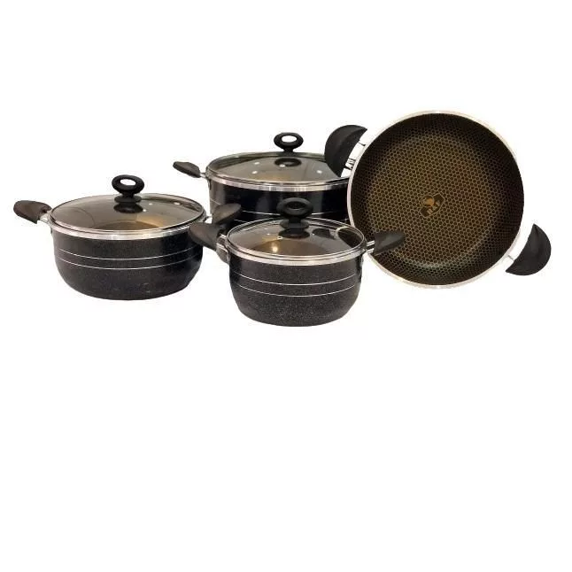 سرویس پخت و پز 7 پارچه هلنا مدل لانه زنبوری