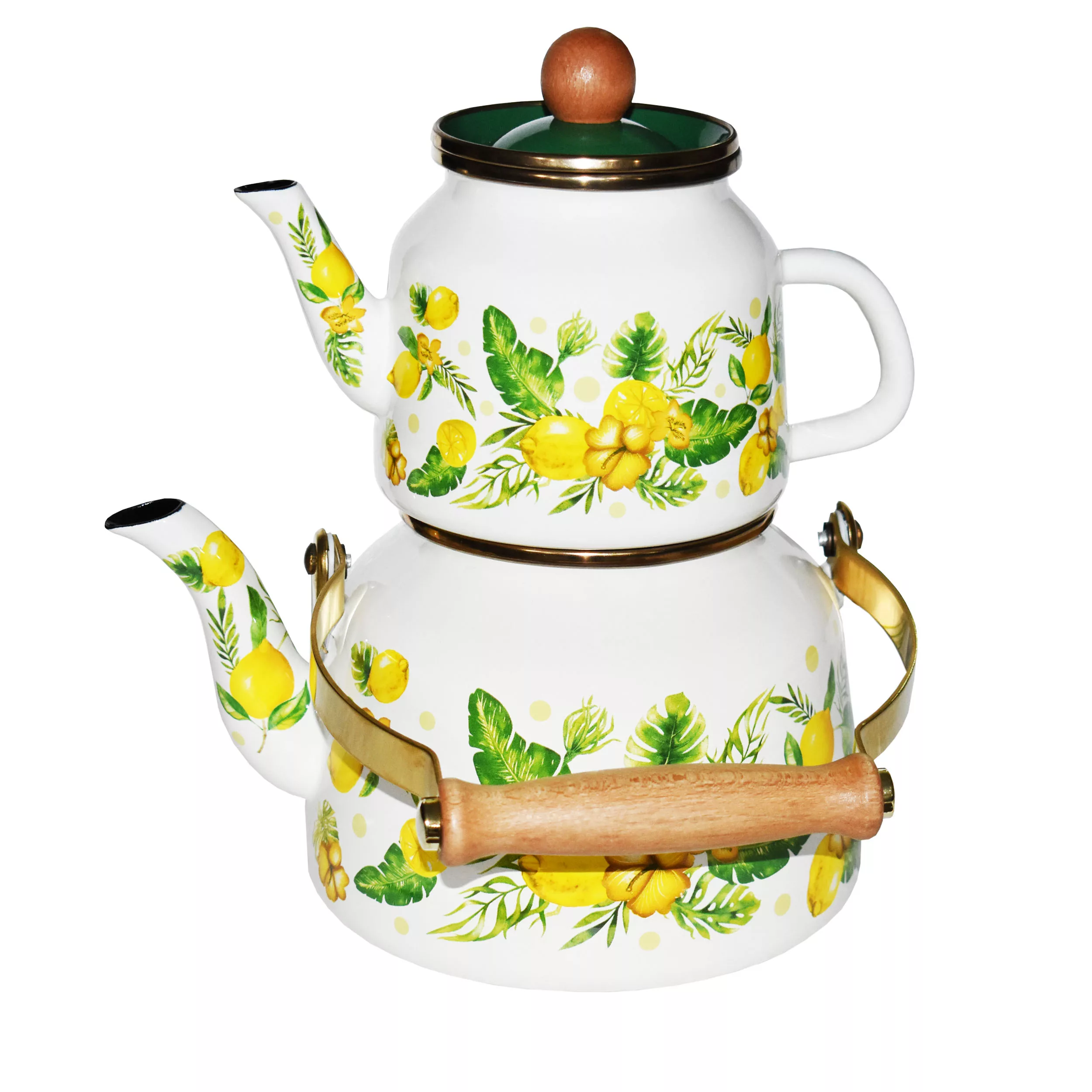 ست کتری و قوری میس بتی مدل Ahsap sapli