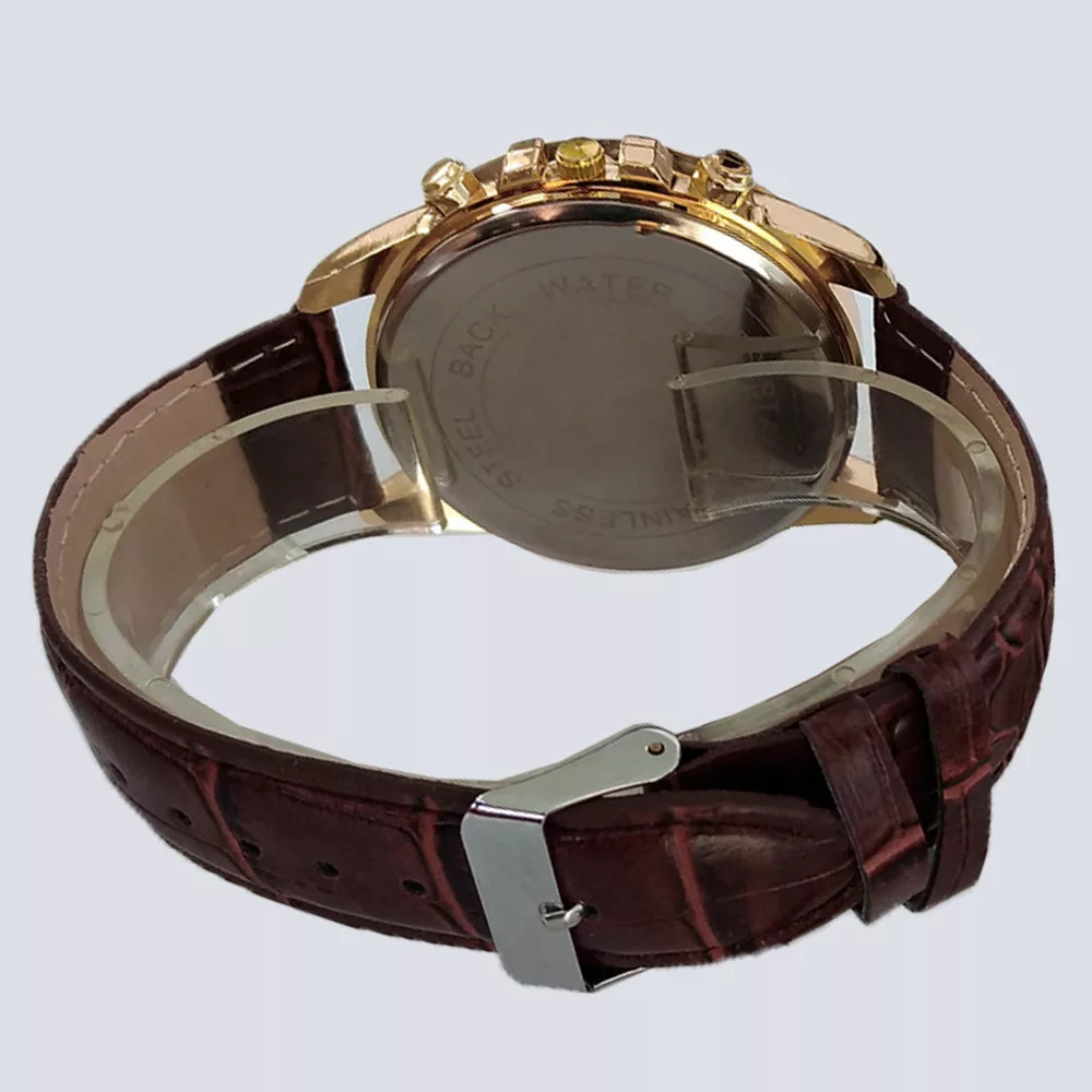 ساعت مچی عقربه ای زنانه مدل بند چرمی اسپرت کد 670