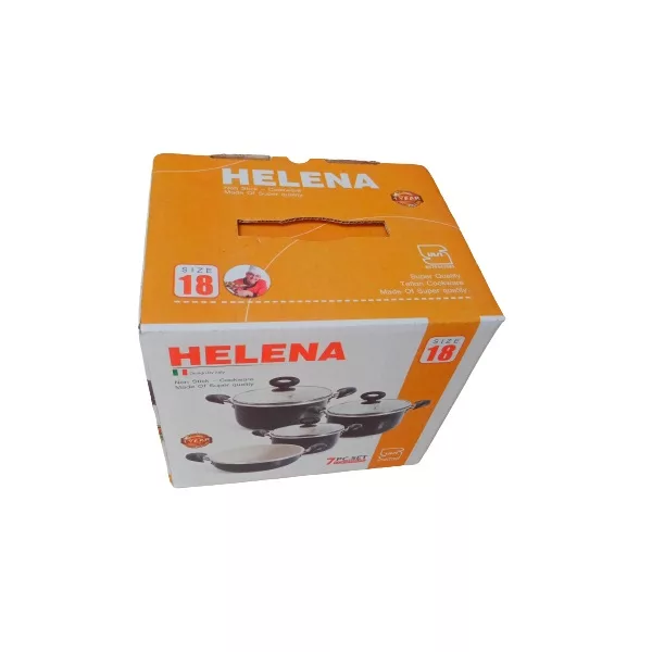 سرویس پخت و پز 7 پارچه هلنا مدل زنبوری