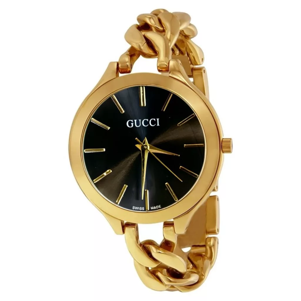 ساعت مچی عقربه‌ای کوارتز زنانه مدل کوارتز زنجیری طرح دستبند کد 107