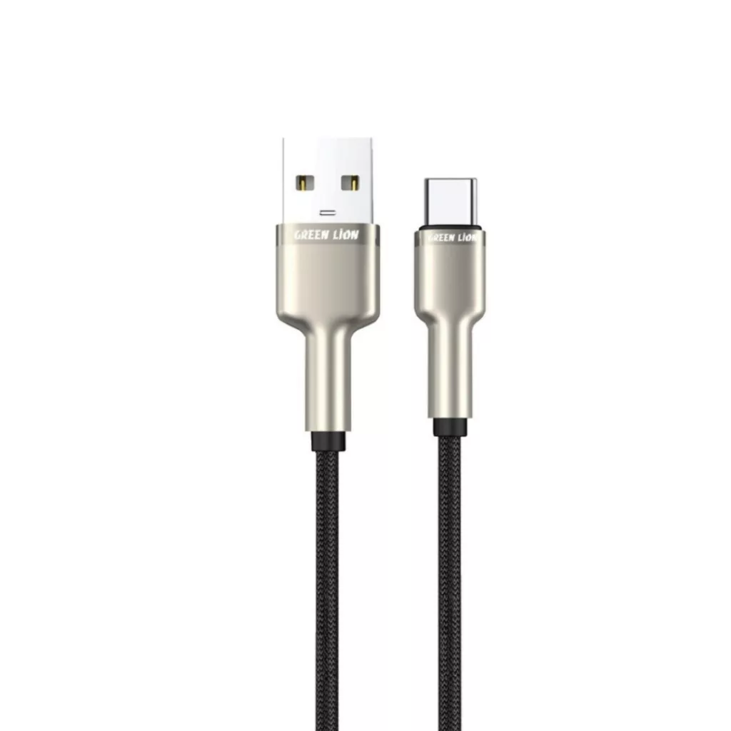 کابل تبدیل USB-A به USB-C گرین لاین مدل Braided طول ۱ متر